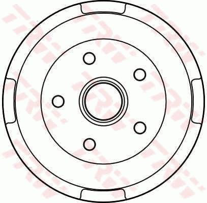 Барабан гальмівний задній TRW DB4132 ціна, від 34.60 USD