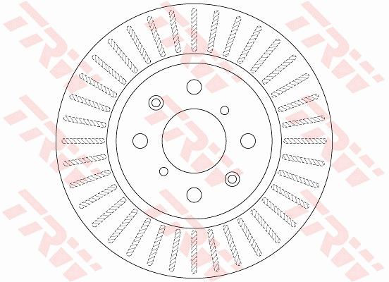 Диск переднього гальма TRW DF6232 ціна, від 42.96 USD