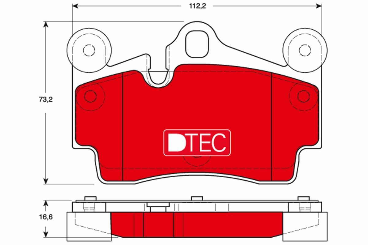 Задні дискові колодки TRW GDB1653DTE