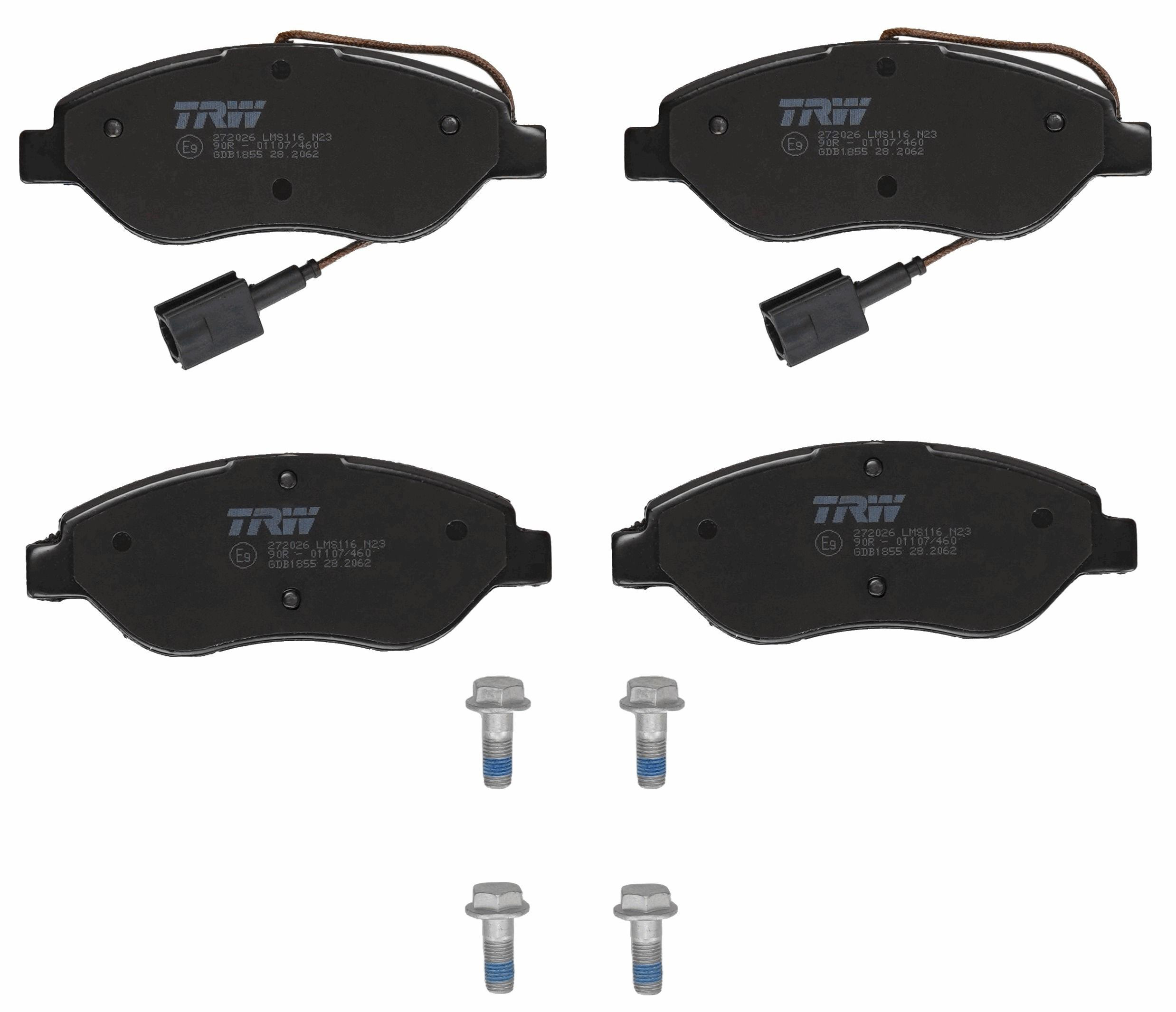 Гальмівні колодки TRW GDB1855 ціна, від 35.96 USD