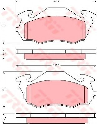 26290TA070 Subaru Передні гальмівні колодки