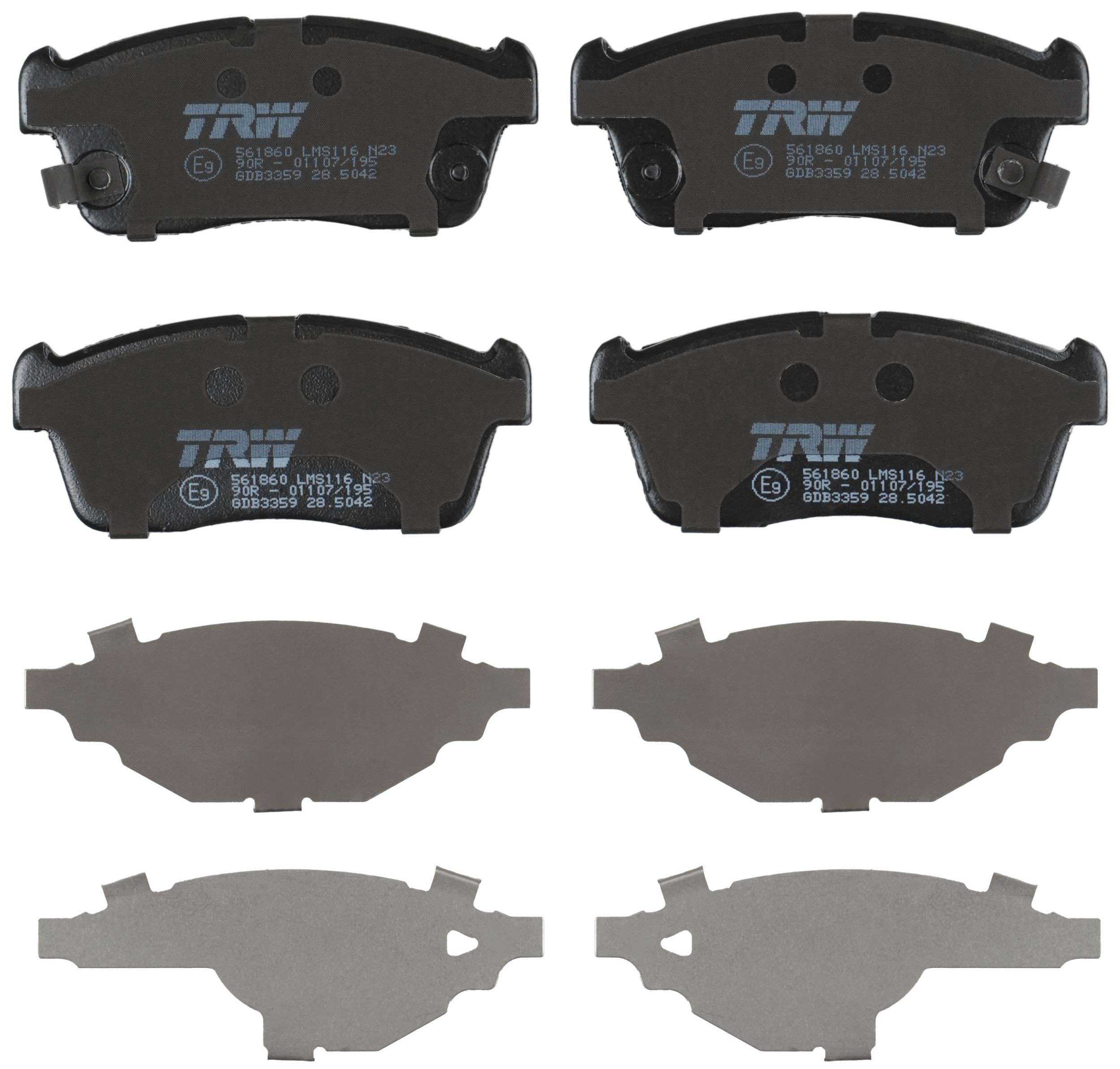 Гальмівні колодки TRW GDB3359 ціна, від 20.36 USD