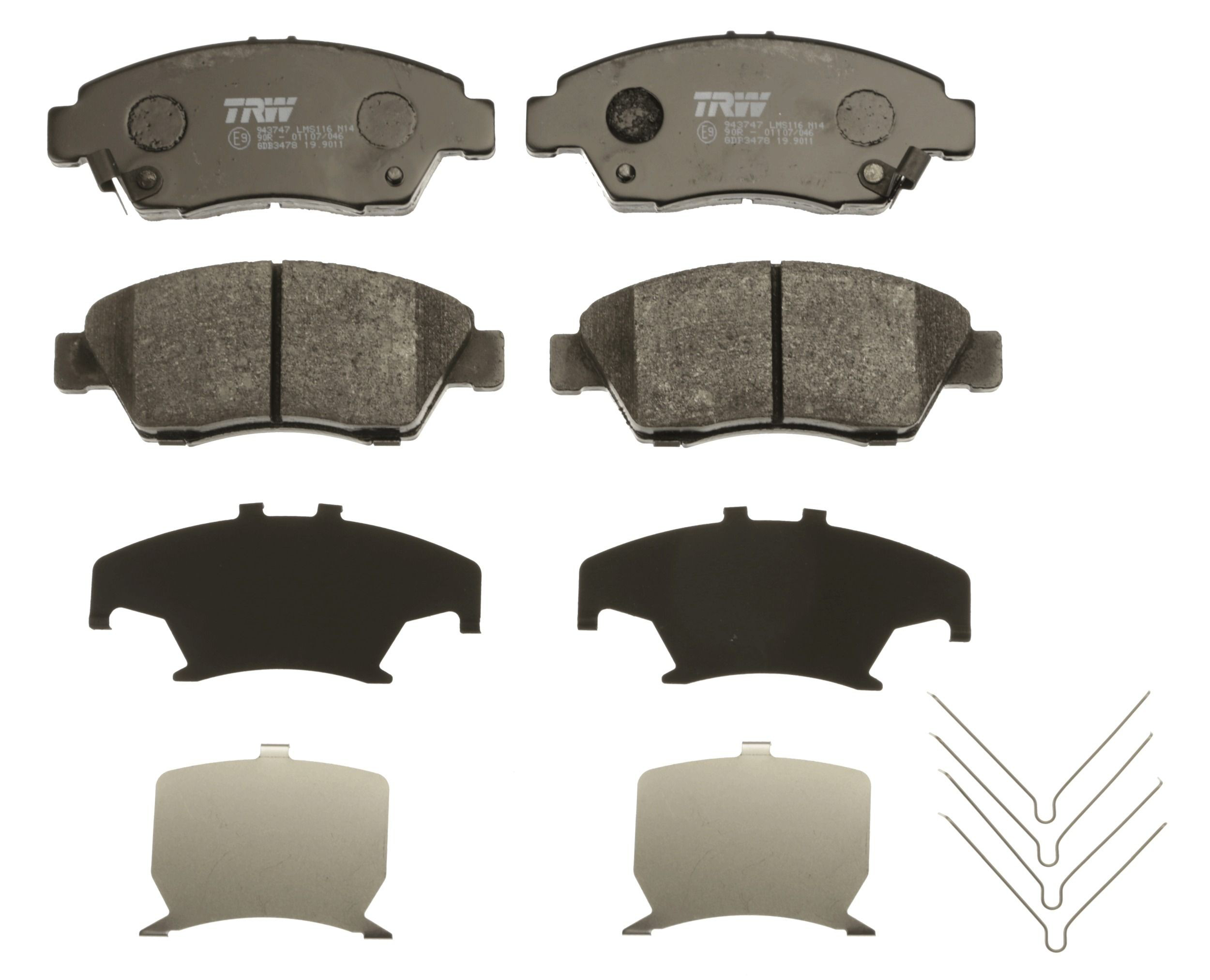 Гальмівні колодки TRW GDB3478 ціна, від 19.89 USD