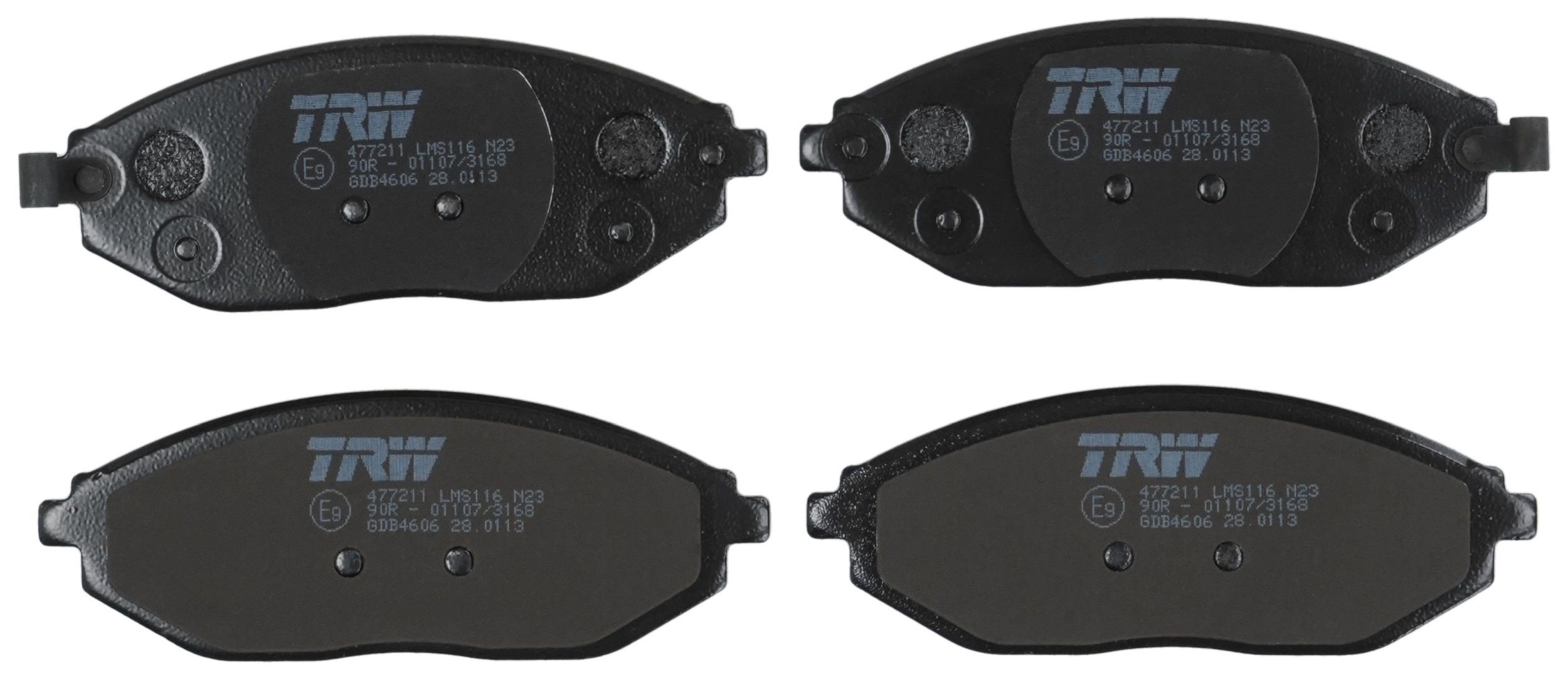 Передні тормозні колодки GDB4606 TRW