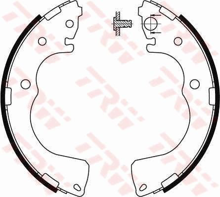 Колодки гальмові задні, барабанні TRW GS8435 ціна, від 38.20 USD