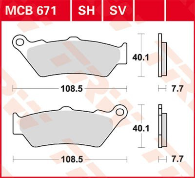  TRW MCB671SH ціна, від 32.79 USD