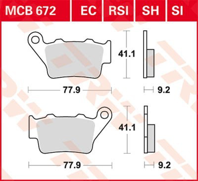 Купити 07BB02CC Brembo Задні колодки