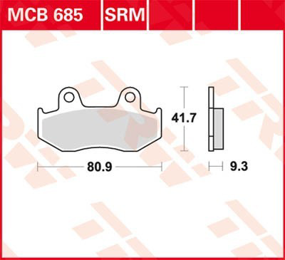 Гальмівні колодки TRW MCB685 ціна, від 29.16 USD
