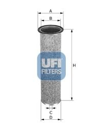 27C5700 UFI Повітряний фільтр двигуна