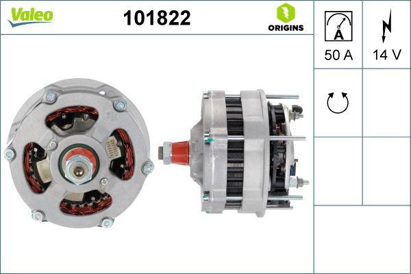 Генератор 101822 VALEO