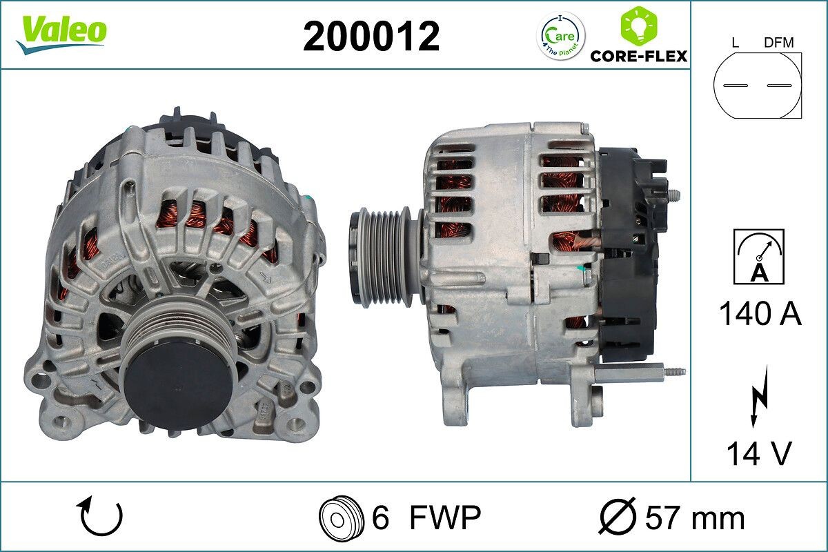 200012 VALEO Авто генератор