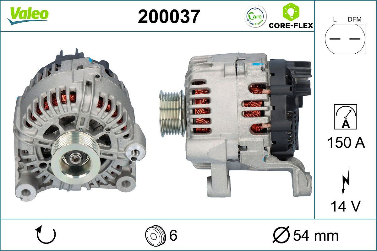 Генератор VALEO 200037 ціна, від 336.93 USD