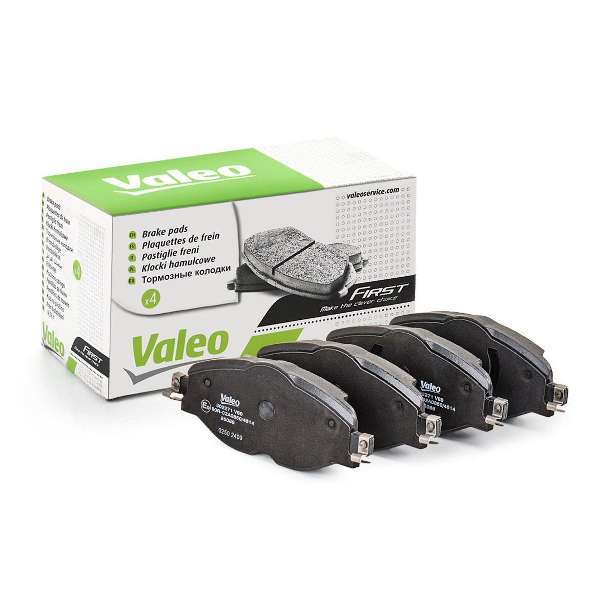 Купити 302271 VALEO Колодки гальмівні передні, дискові