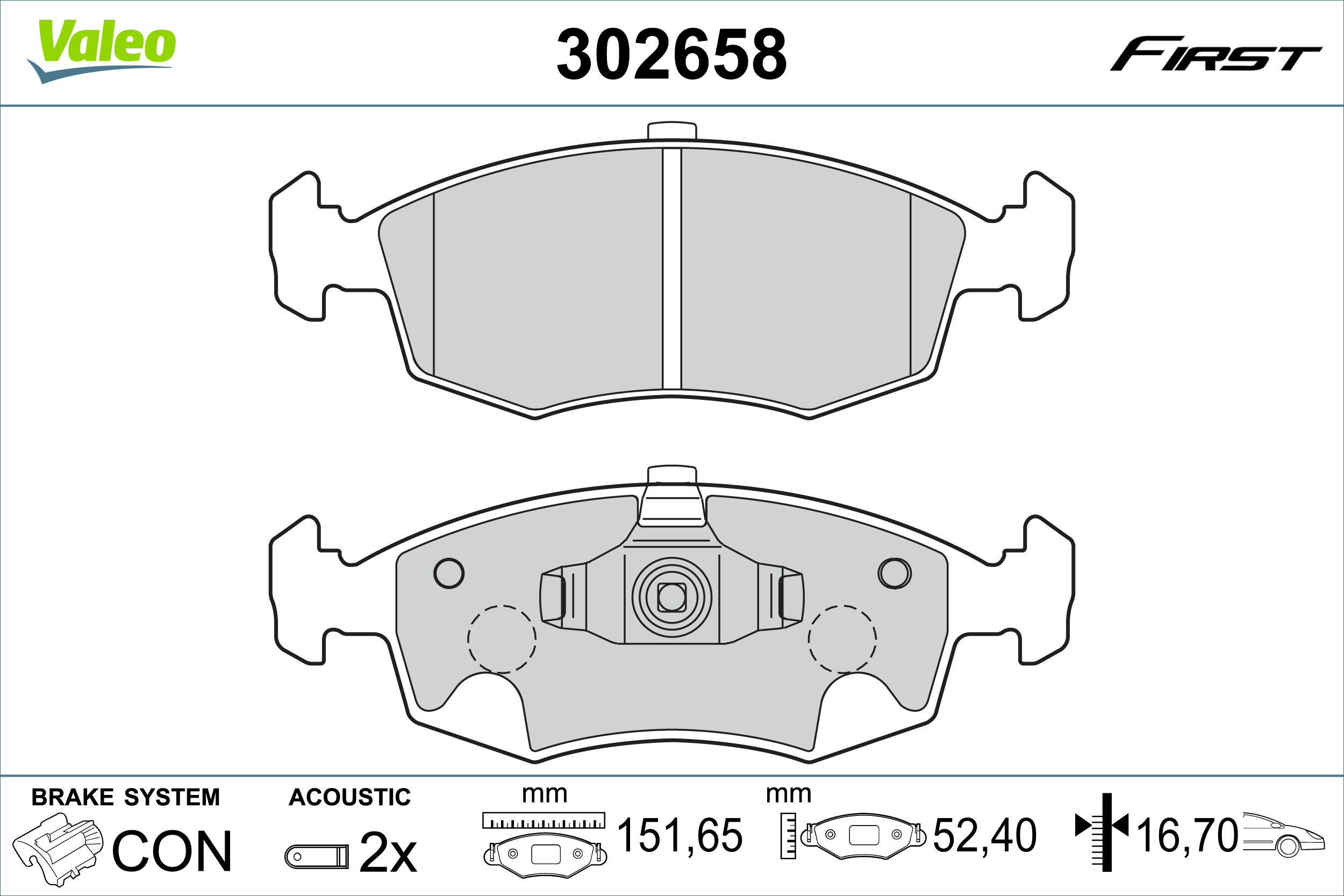 Передні тормозні колодки K68102483AA Fiat/Alfa/Lancia