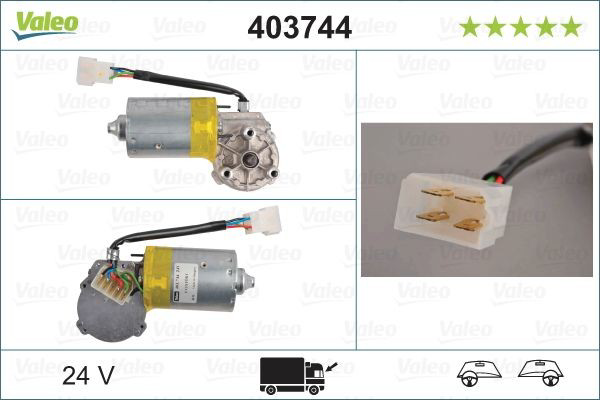 Мотор склоочисника скла (трапеції) VALEO 403744