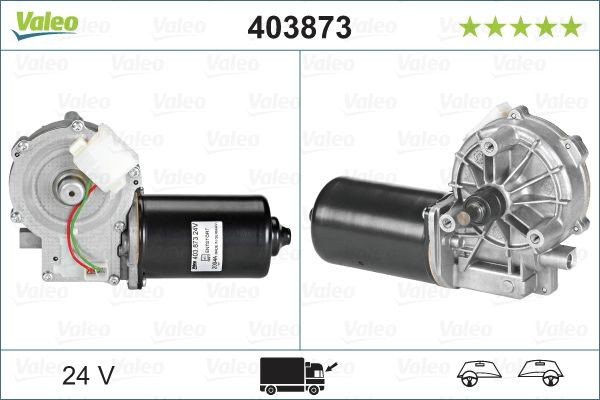 Двигун склоочисника лобового скла (трапеції) 403873 VALEO