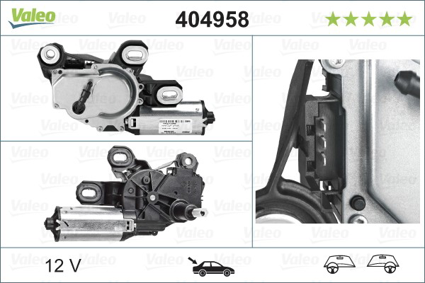 Купити 404958 VALEO Двигун склоочисника заднього скла