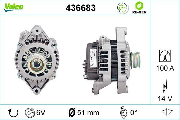 Генератор автомобільний VALEO 436683