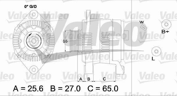 Генератор VALEO 436706 ціна, від 129.94 USD