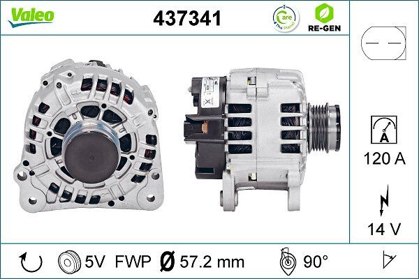 Генератор 437341 VALEO