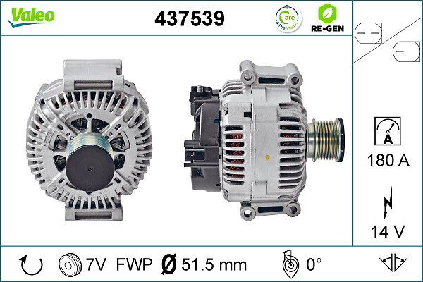 437539 VALEO Авто генератор