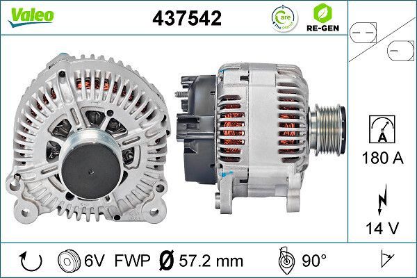 Генератор VALEO 437542 ціна, від 170.22 USD