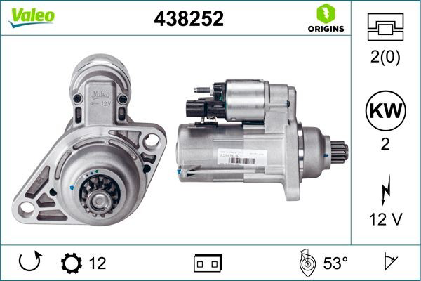438252 VALEO Стартер двигуна