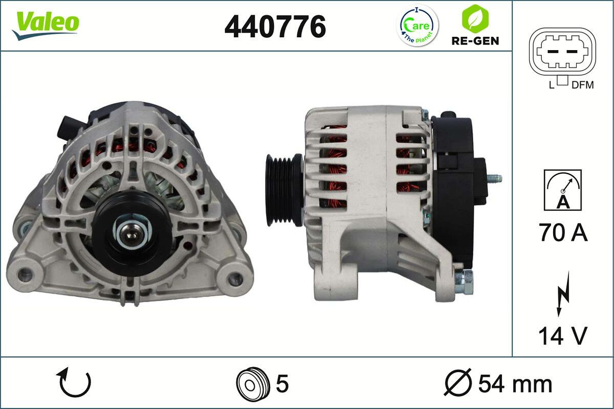 Генератор VALEO 440776 ціна, від 154.66 USD