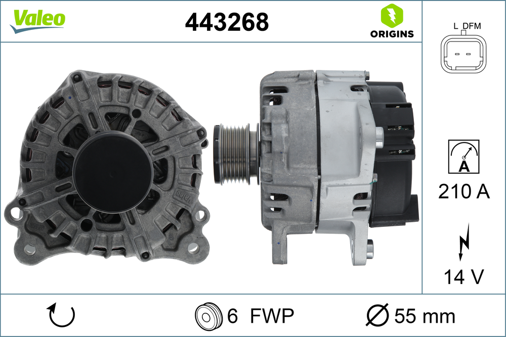 Генератор автомобільний VALEO 444206