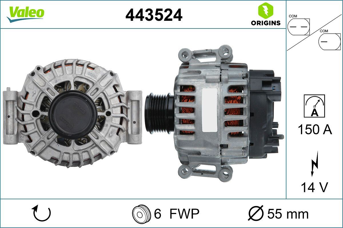 Купити 443524 VALEO Генератор