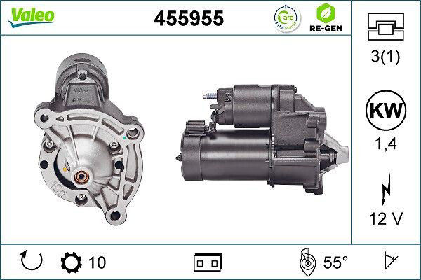 Купити 455955 VALEO Стартер