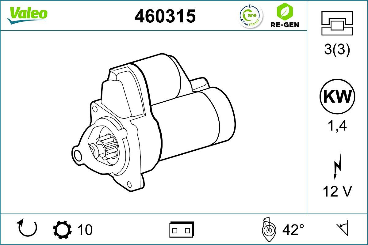 Стартер VALEO 460315 ціна, від 131.19 USD
