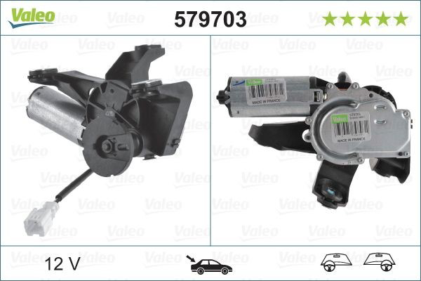 Купити 579703 VALEO Двигун склоочисника заднього скла