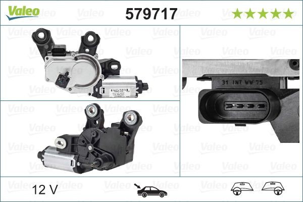Моторчик заднього склоочисника 579717 VALEO