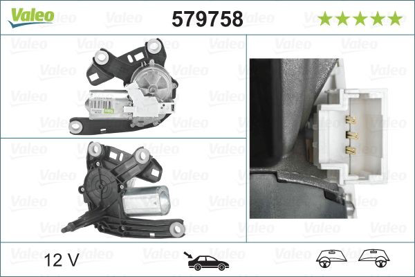 Моторчик заднього склоочисника 579758 VALEO