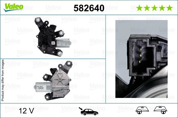 582640 VALEO Моторчик заднього двірника
