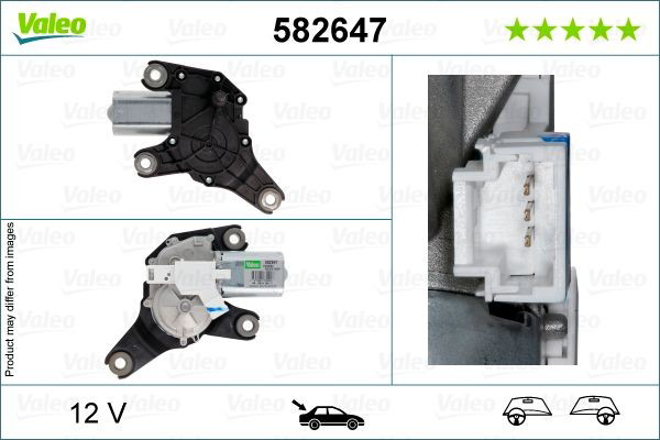 Задній механізм склоочисника VALEO 582647