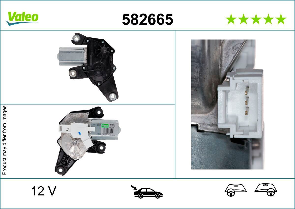 582665 VALEO Моторчик заднього двірника