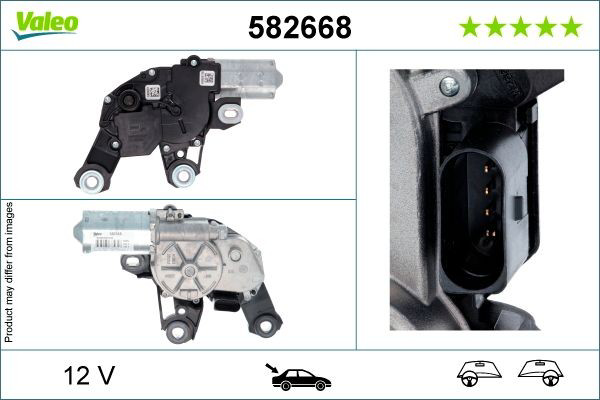 582668 VALEO Моторчик заднього двірника