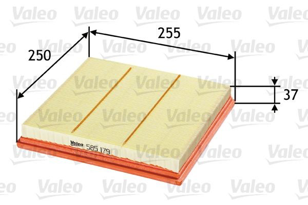 585179 VALEO Повітряний фільтр двигуна