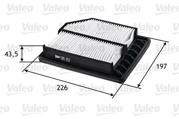 585253 VALEO Повітряний фільтр двигуна