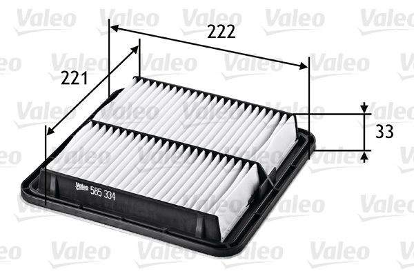 Повітряний фільтр 585334 VALEO