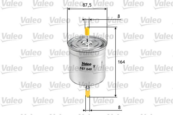 Фільтр тонкого очищення палива VALEO 587040 ціна, від 12.54 USD