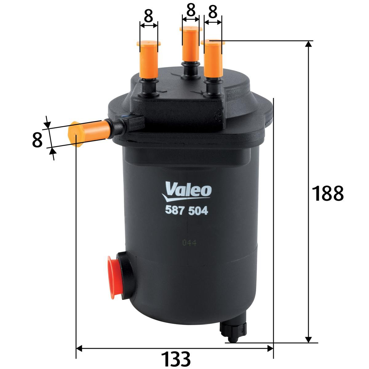 Фільтр тонкого очищення палива VALEO 587504 ціна, від 24.57 USD