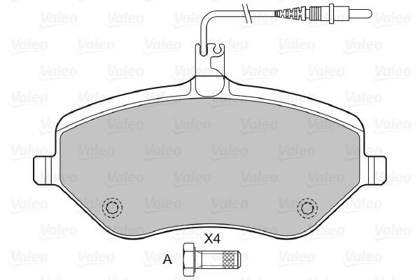 Передні гальмівні колодки на Peugeot 205 I 741A, C