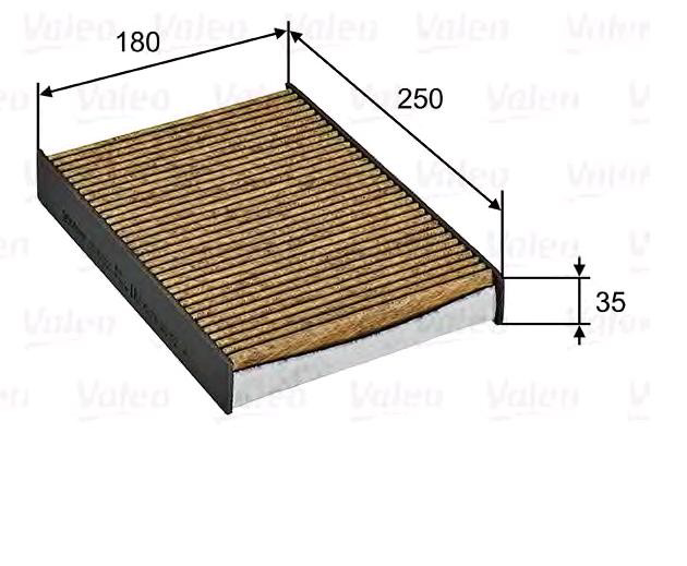 Повітряний фільтр салону VALEO 701032
