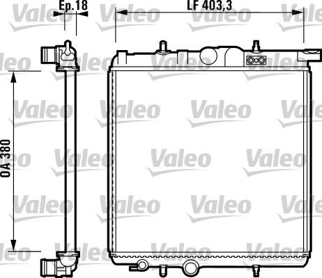 732885 VALEO Радіатор охолодження двигуна