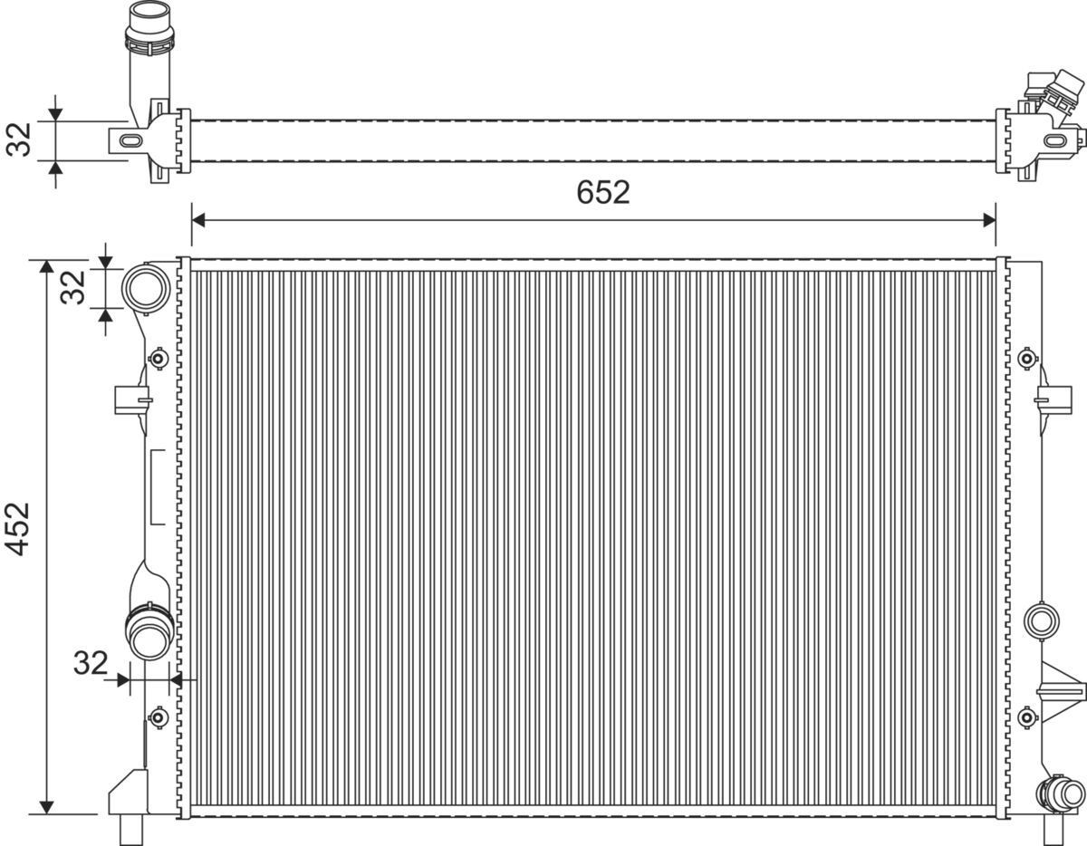 Купити Радіатор Volkswagen Caddy III 2KB, 2KJ, 2CB, 2CJ