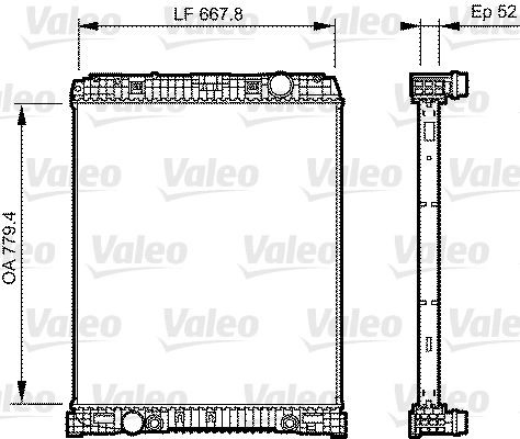 A940500150364 Mercedes Радіатор охолодження двигуна