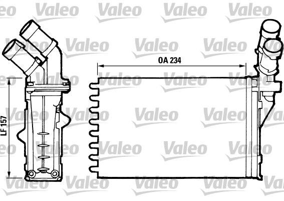 812006 VALEO Радіатор опалювача салону
